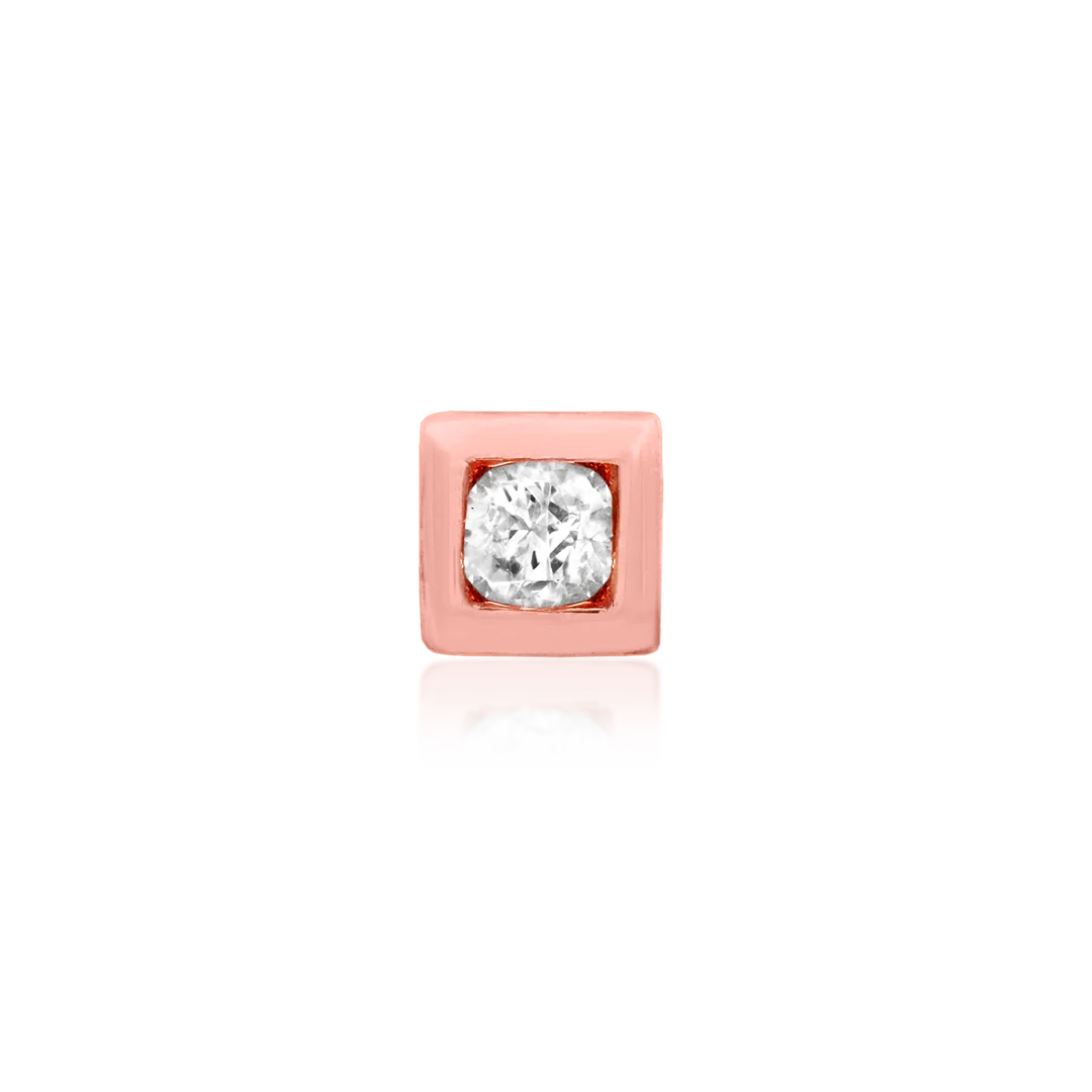 BEZEL SET CZ SQUARE - THREADLESS END *PRE-ORDER* Junipurr Jewelry