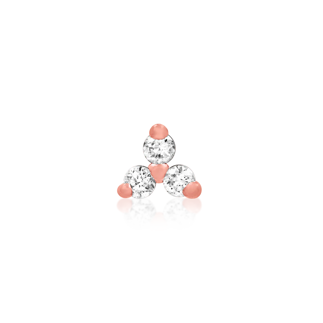 TRINITY CZ - THREADLESS END *PRE-ORDER* Junipurr Jewelry