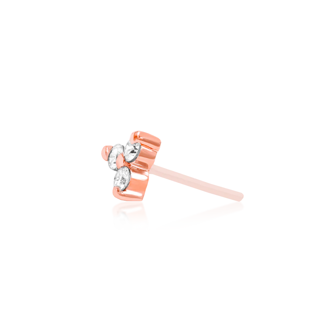 TRINITY CZ - THREADLESS END *PRE-ORDER* Junipurr Jewelry