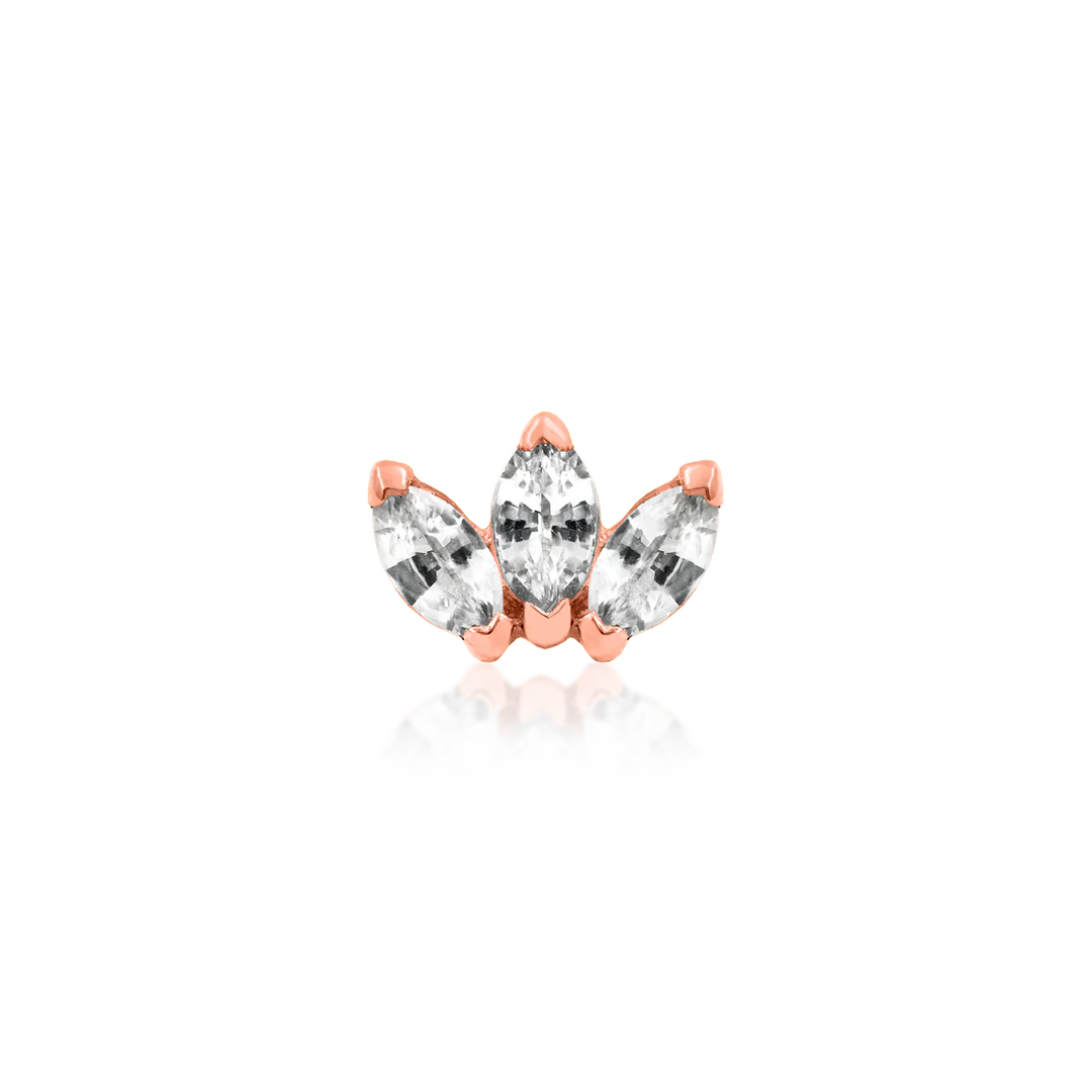 TRIPLE MARQUISE FAN - THREADLESS END *PRE-ORDER* Junipurr Jewelry