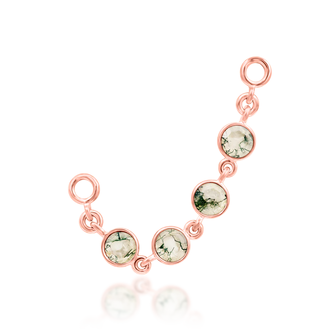 VANJA II + MOSS AGATE - CHAIN *PRE-ORDER* Junipurr Jewelry