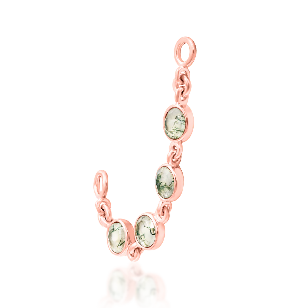 VANJA II + MOSS AGATE - CHAIN *PRE-ORDER* Junipurr Jewelry