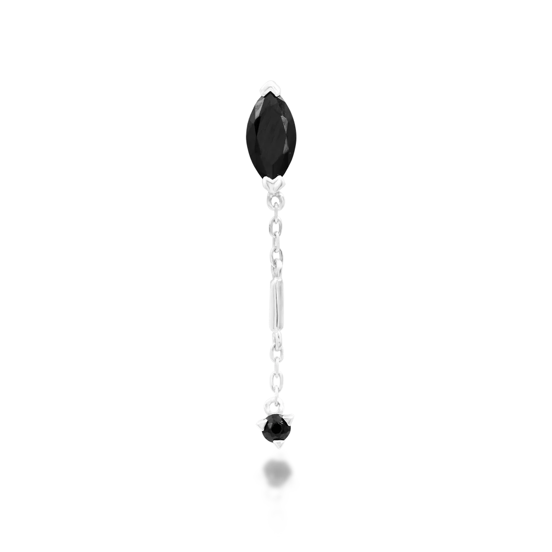 AKASHA + BLACK CZ - THREADLESS END *PRE-ORDER* Junipurr Jewelry