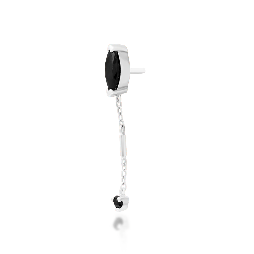 AKASHA + BLACK CZ - THREADLESS END *PRE-ORDER* Junipurr Jewelry