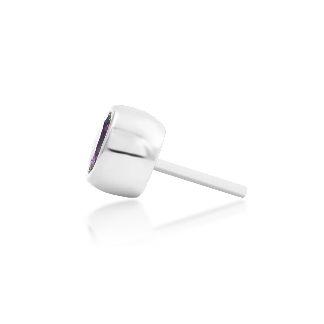 AMETHYST BEZEL - THREADLESS END *PRE-ORDER* Junipurr Jewelry
