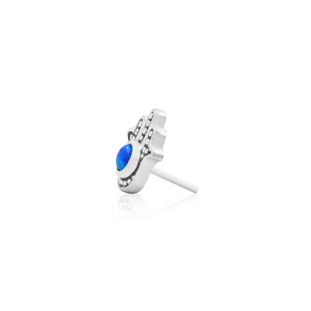 BLUE HAMSA - THREADLESS END *PRE-ORDER* Junipurr Jewelry