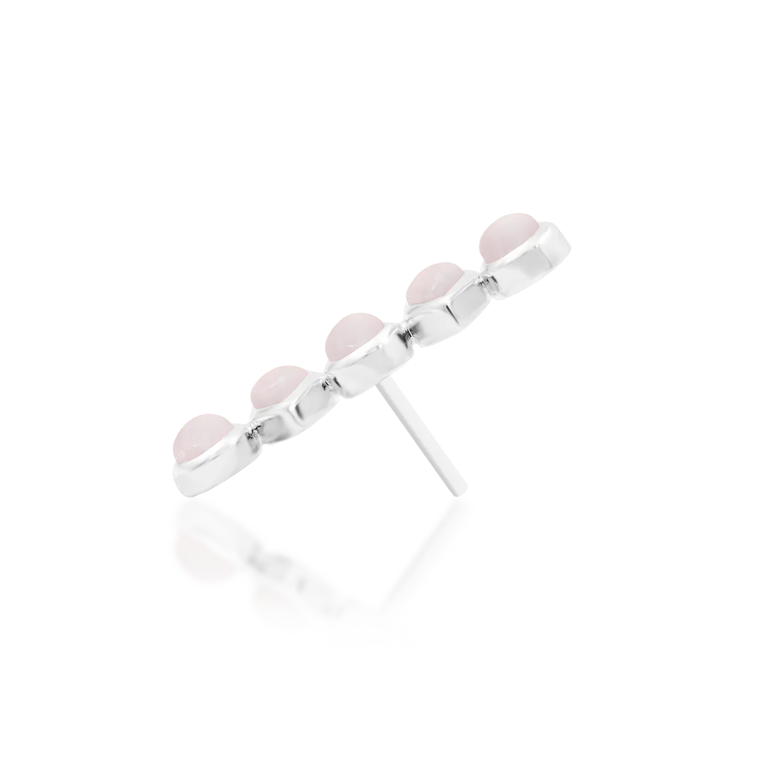 BLUSHING + ROSE QUARTZ - THREADLESS END *PRE-ORDER* Junipurr Jewelry