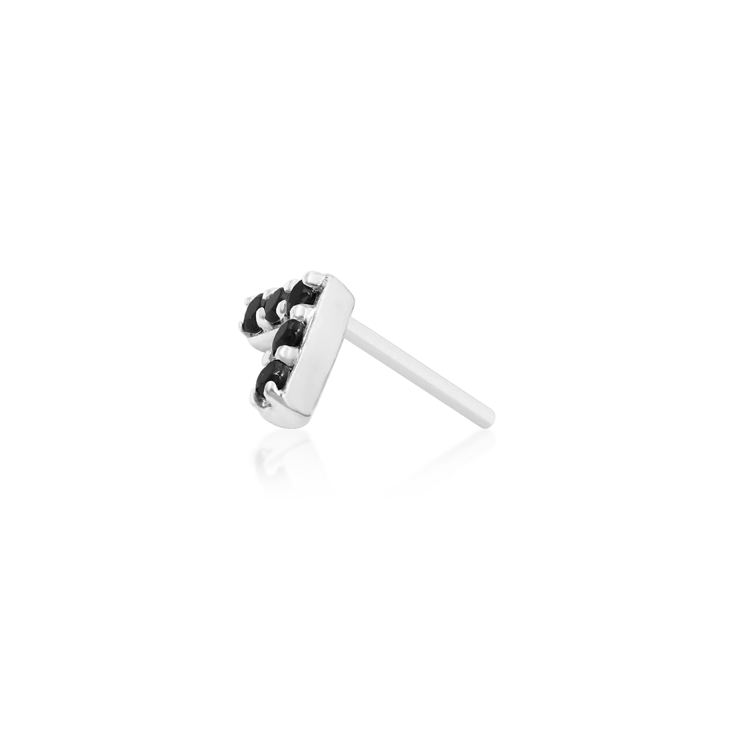 CHEVRON BLACK - THREADLESS END *PRE-ORDER* Junipurr Jewelry
