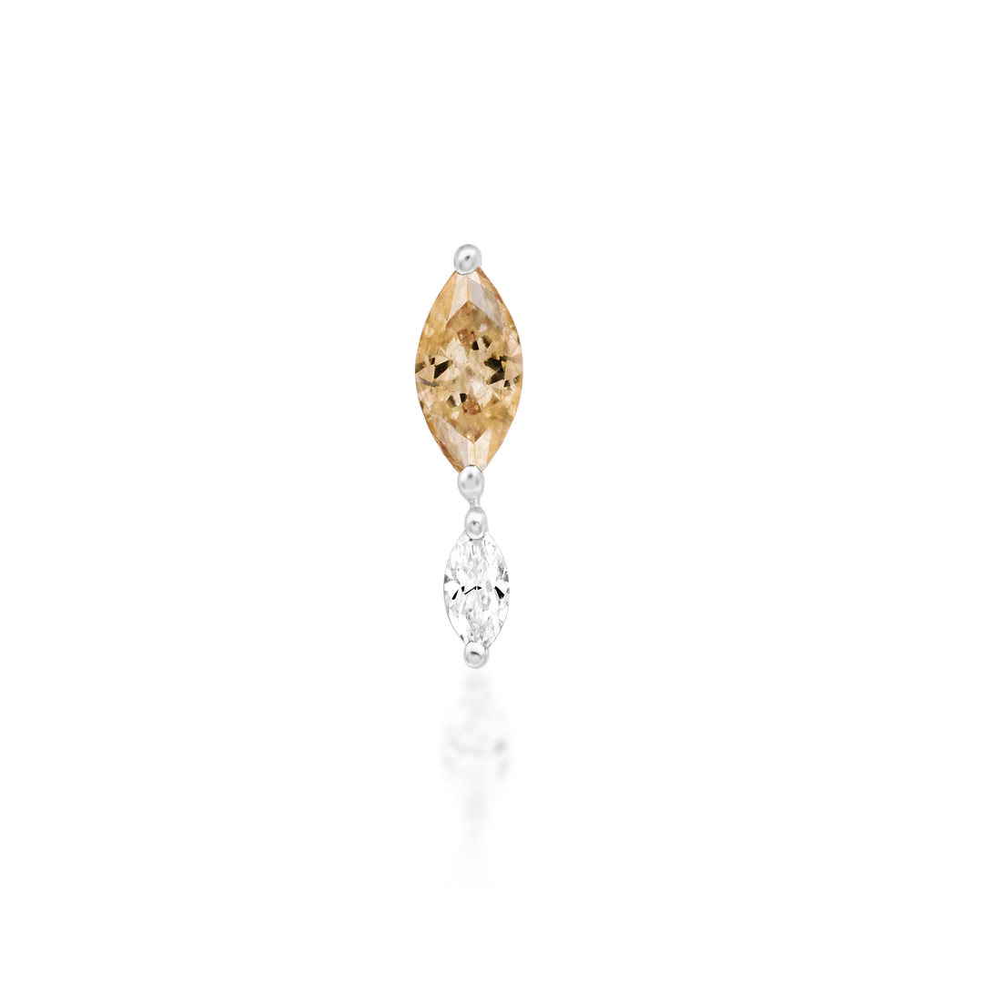 EMERSYN + CHAMPAGNE CZ - THREADLESS END *PRE-ORDER* Junipurr Jewelry