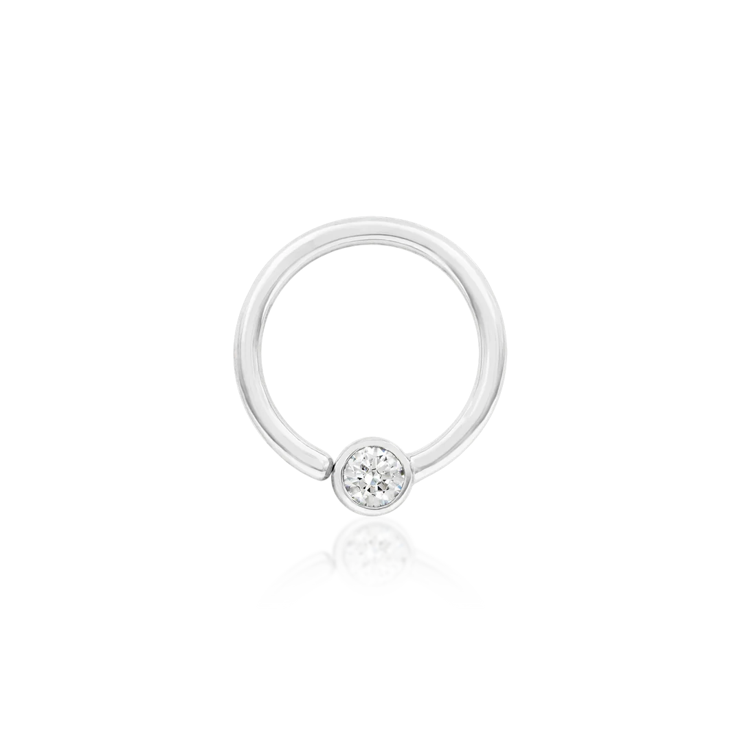 FIXED CZ BEAD RING - SEAM RING *PRE-ORDER* Junipurr Jewelry
