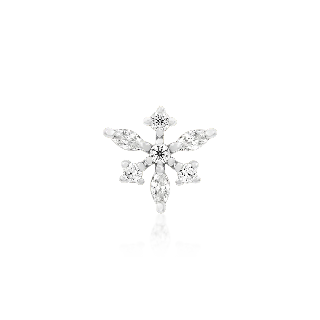 SNOWFLAKE-ANNA - THREADLESS END *PRE-ORDER* Junipurr Jewelry