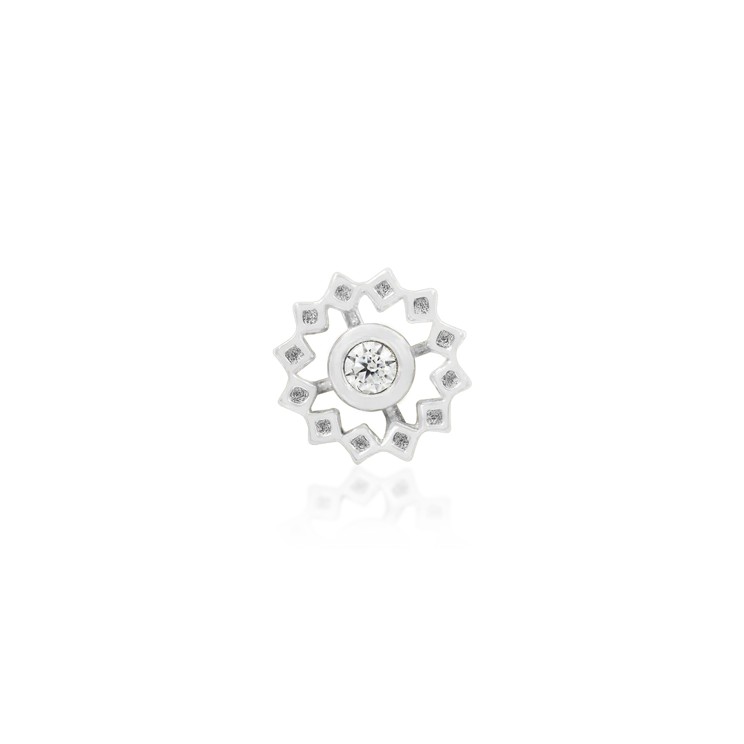 WHEEL WITH CZ STONE - THREADLESS END *PRE-ORDER* Junipurr Jewelry