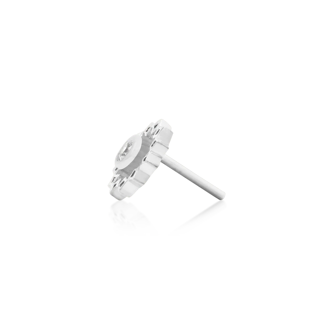 WHEEL WITH CZ STONE - THREADLESS END *PRE-ORDER* Junipurr Jewelry