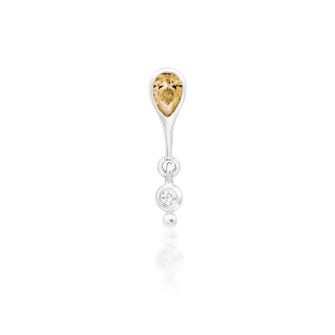LEILANI + CHAMPAGNE CZ - THREADLESS END *PRE-ORDER* Junipurr Jewelry