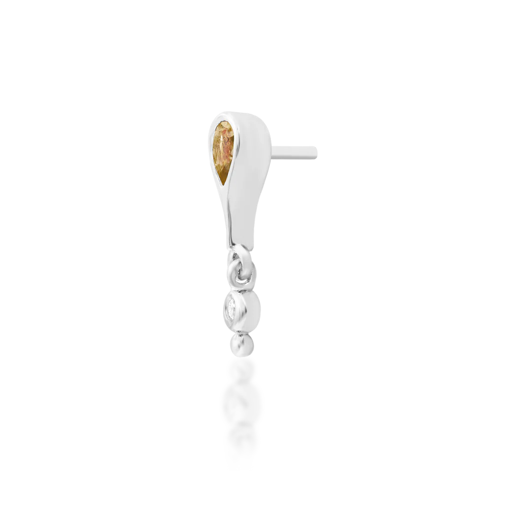 LEILANI + CHAMPAGNE CZ - THREADLESS END *PRE-ORDER* Junipurr Jewelry