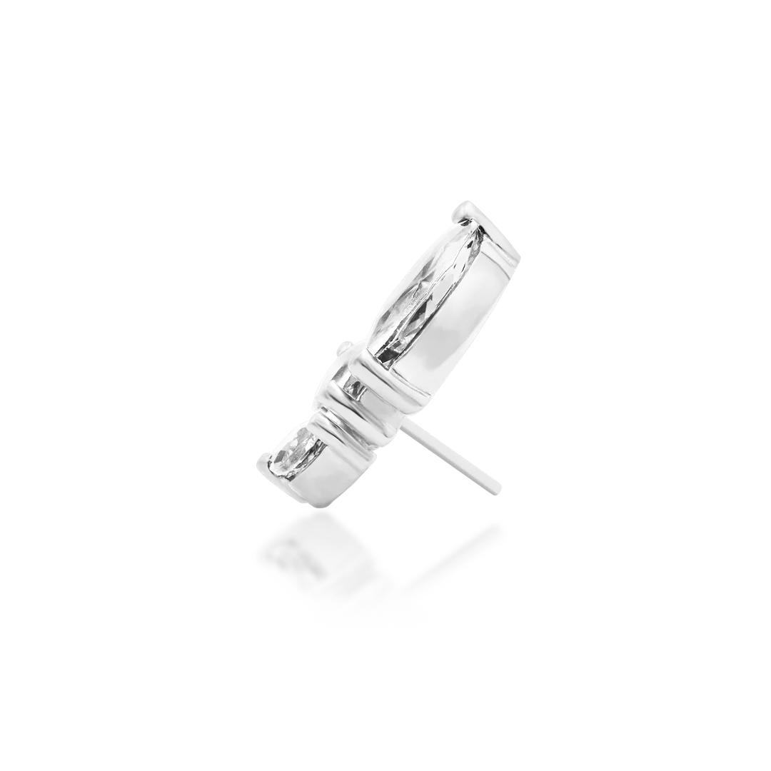 MALICE WHITE CZ - THREADLESS END *PRE-ORDER* Junipurr Jewelry