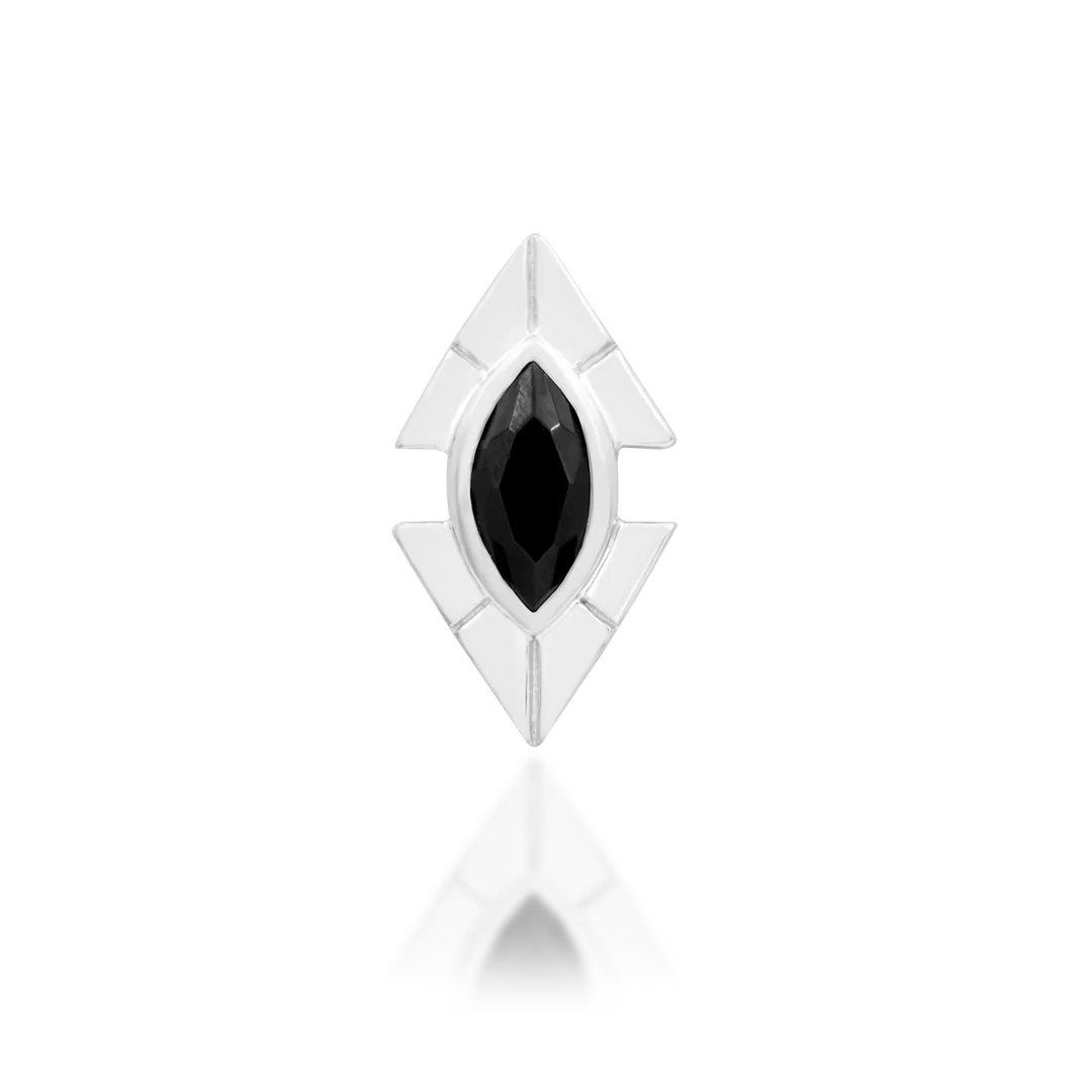 SIRENA + BLACK CZ - THREADLESS END *PRE-ORDER* Junipurr Jewelry