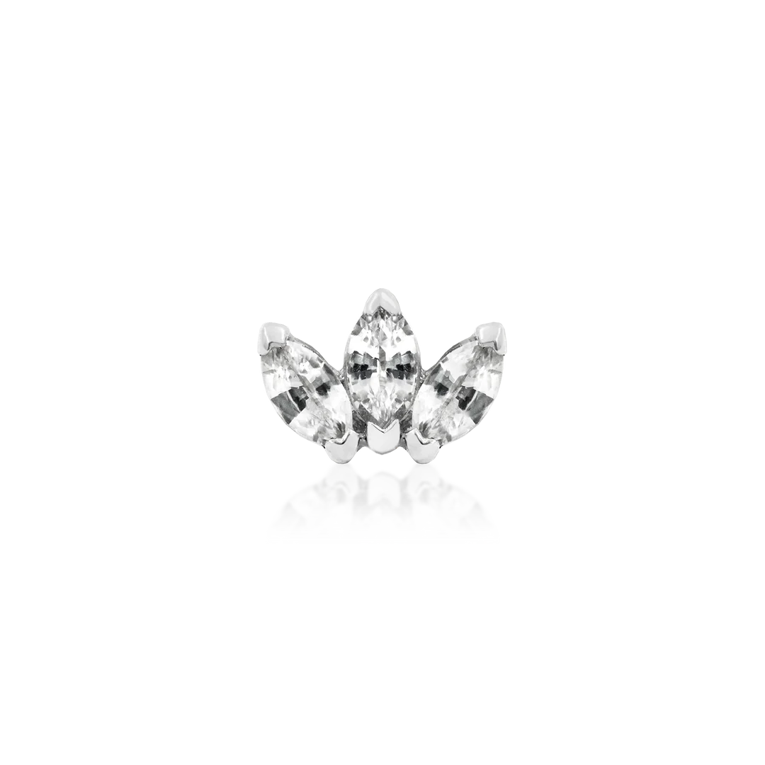 TRIPLE MARQUISE FAN - THREADLESS END *PRE-ORDER* Junipurr Jewelry