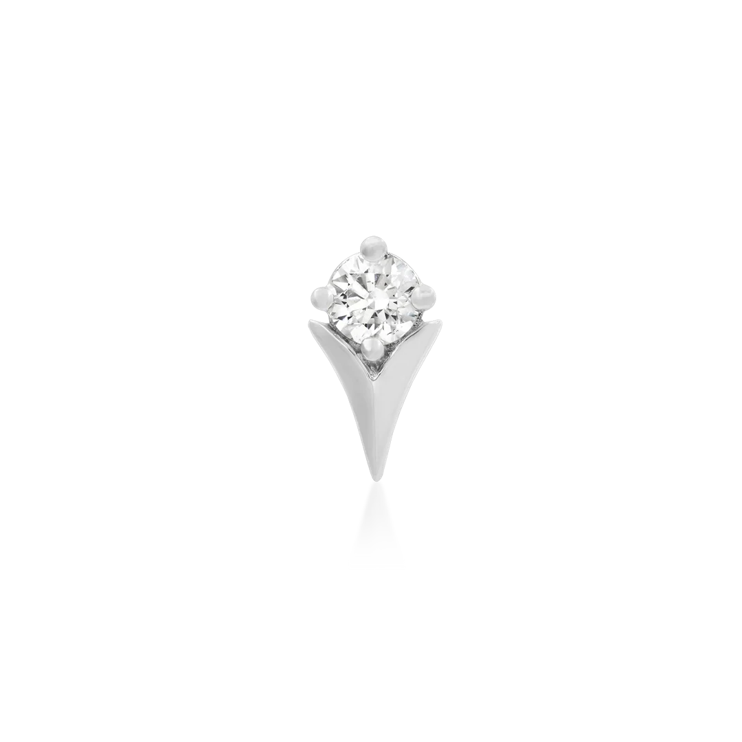 TULIP WITH CZ - THREADLESS END *PRE-ORDER* Junipurr Jewelry