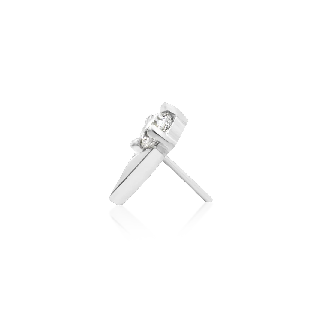 TULIP WITH CZ - THREADLESS END *PRE-ORDER* Junipurr Jewelry
