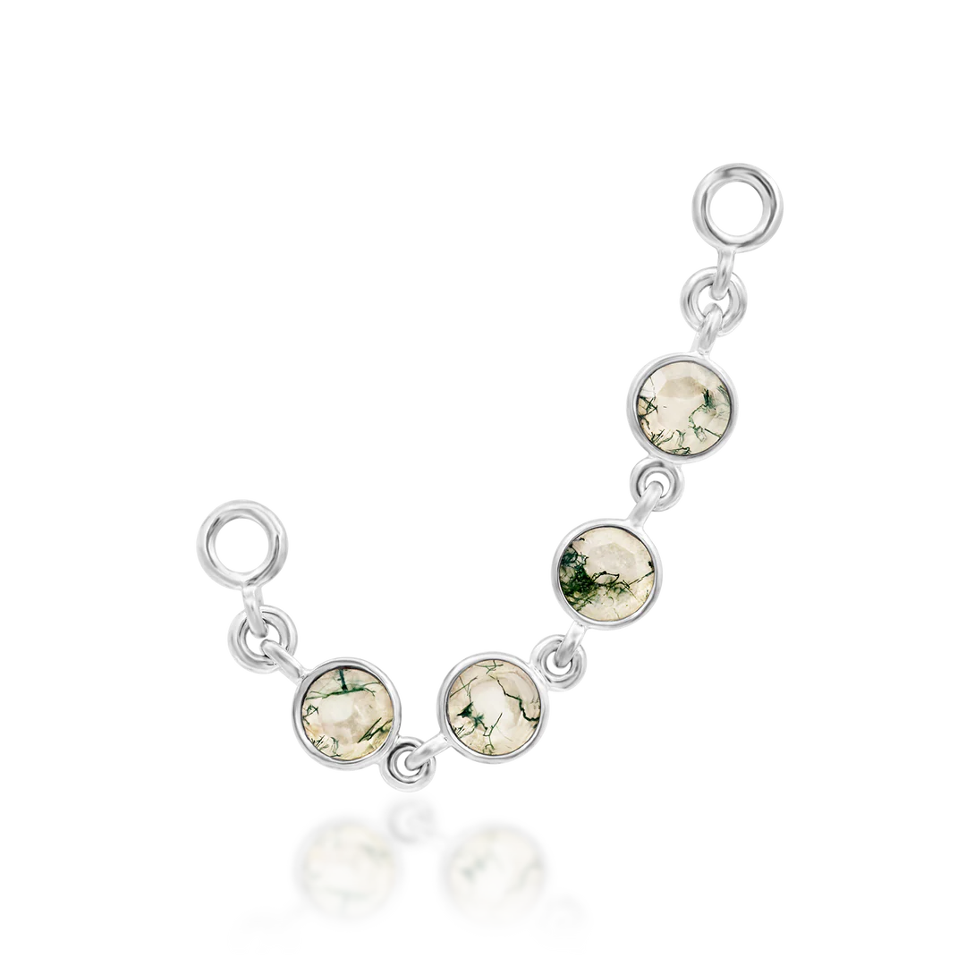 VANJA II + MOSS AGATE - CHAIN *PRE-ORDER* Junipurr Jewelry