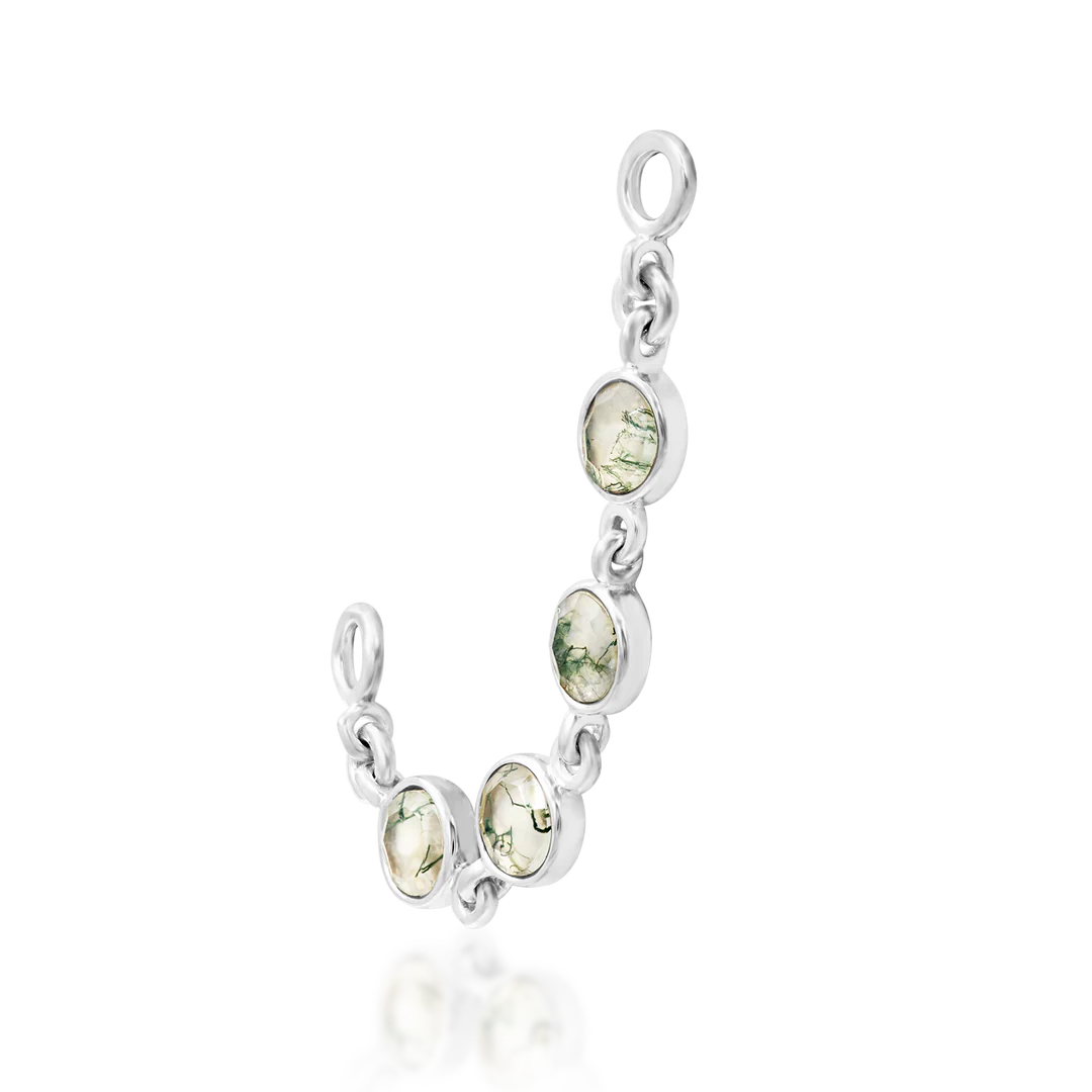 VANJA II + MOSS AGATE - CHAIN *PRE-ORDER* Junipurr Jewelry