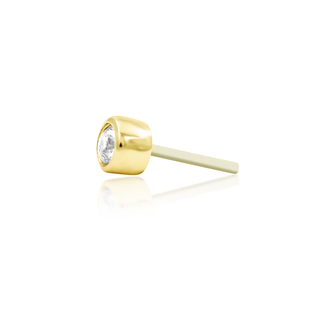 BEZEL CZ - THREADLESS END *PRE-ORDER* Junipurr Jewelry