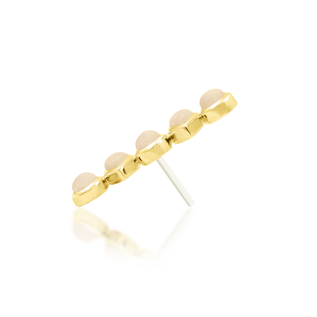 BLUSHING + ROSE QUARTZ - THREADLESS END *PRE-ORDER* Junipurr Jewelry