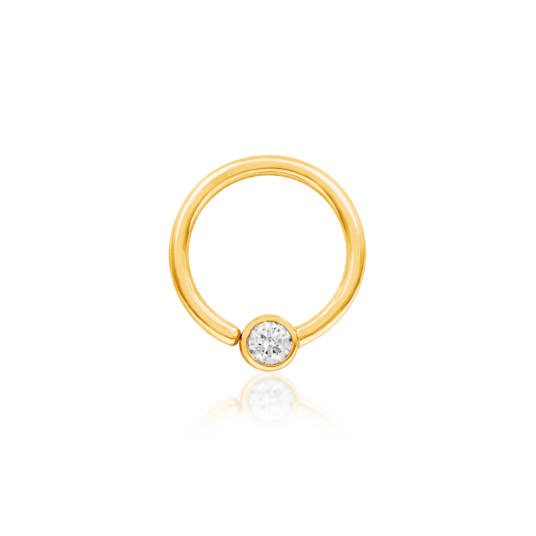 FIXED CZ BEAD RING - SEAM RING *PRE-ORDER* Junipurr Jewelry