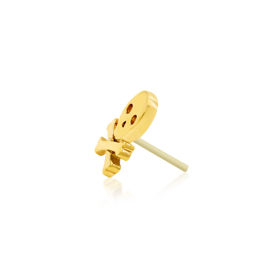 SKULL CROSSBONE - THREADLESS END *PRE-ORDER* Junipurr Jewelry