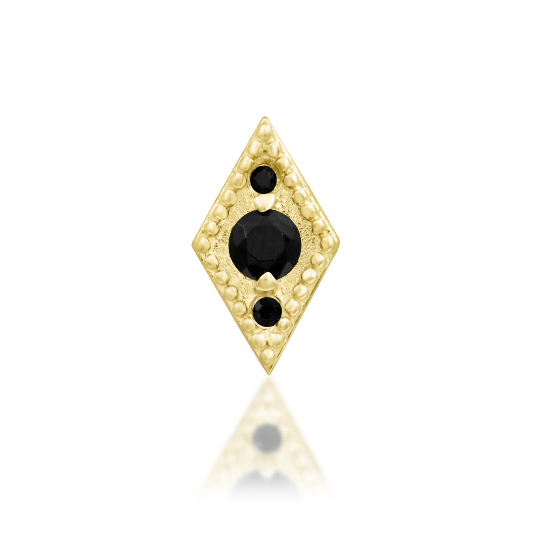 ISADORA + BLACK CZ - THREADLESS END *PRE-ORDER* Junipurr Jewelry