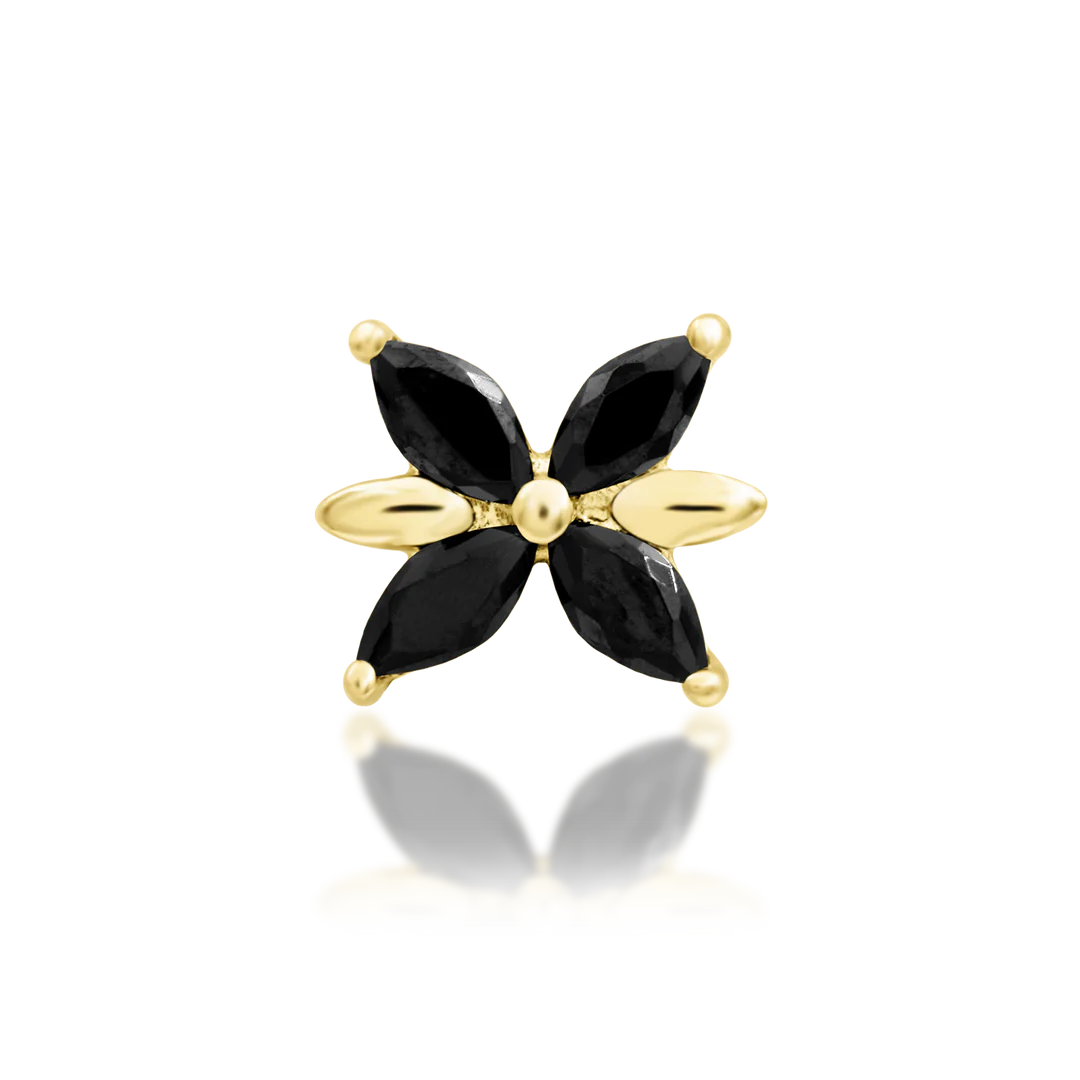 LILLIANA + BLACK CZ - THREADLESS END *PRE-ORDER* Junipurr Jewelry