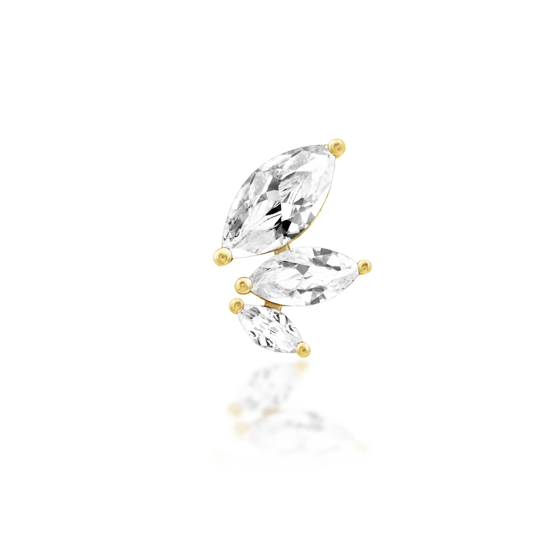 MALICE WHITE CZ - THREADLESS END *PRE-ORDER* Junipurr Jewelry