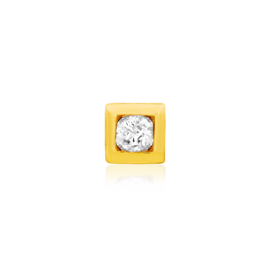 BEZEL SET CZ SQUARE - THREADLESS END *PRE-ORDER* Junipurr Jewelry