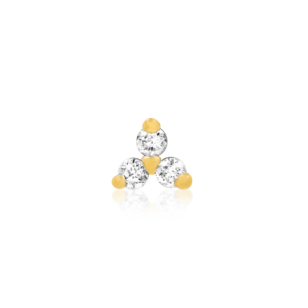 TRINITY CZ - THREADLESS END *PRE-ORDER* Junipurr Jewelry