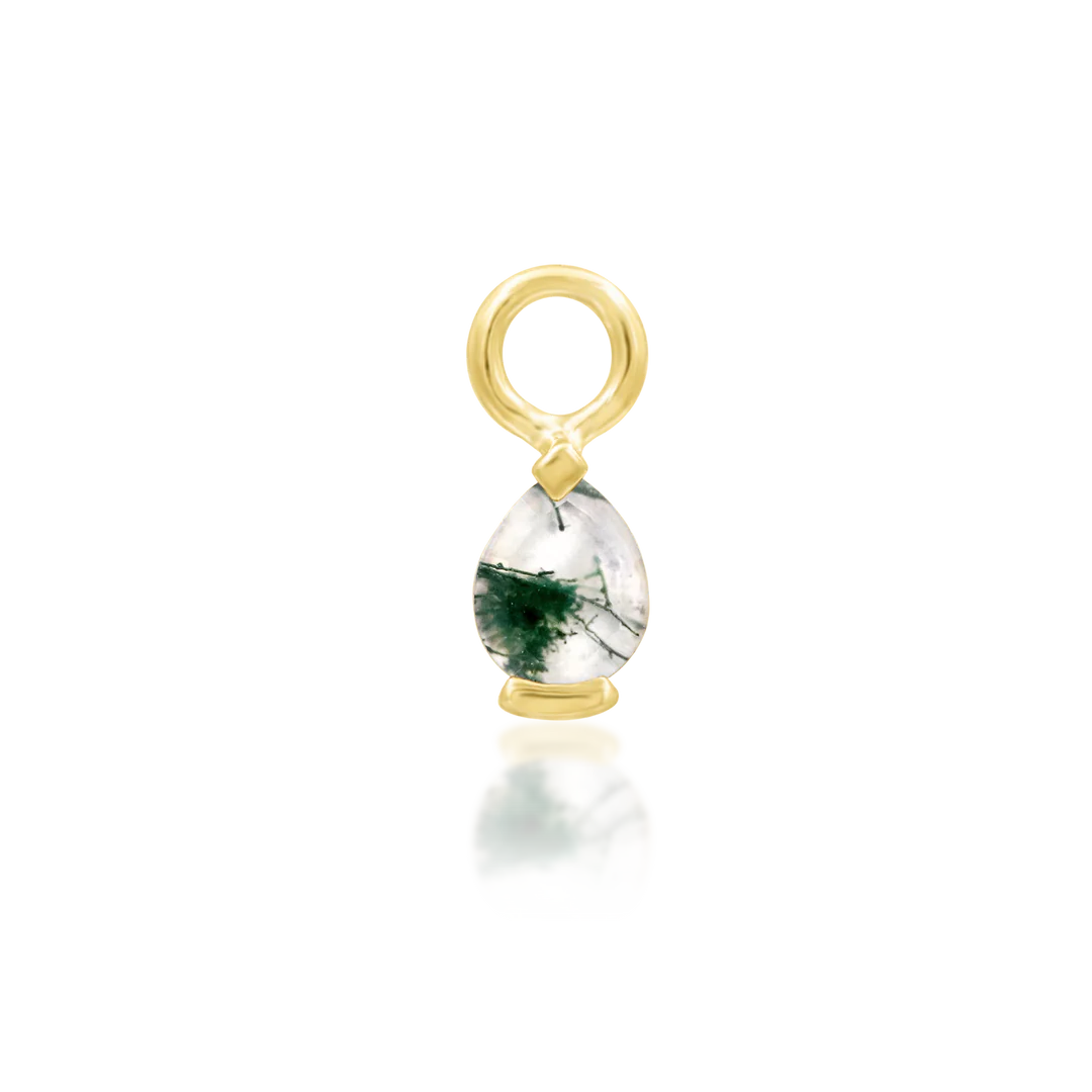 URSULA II + MOSS AGATE - CHARM *PRE-ORDER* Junipurr Jewelry
