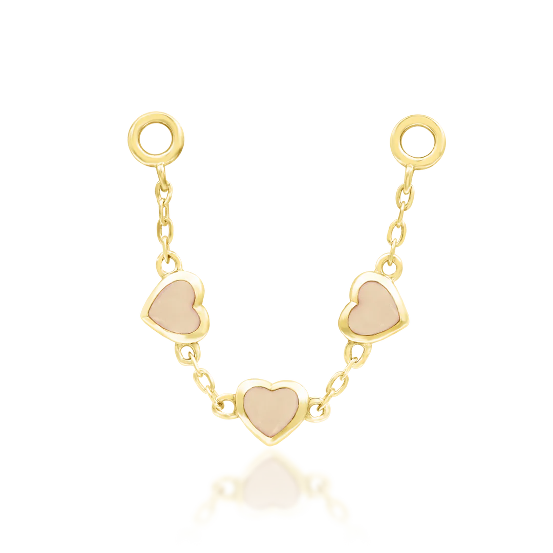 VALENTINE + ROSE QUARTZ - CHAIN *PRE-ORDER* Junipurr Jewelry