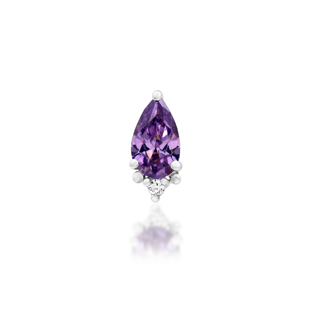 GRACIE AMETHYST - THREADLESS END *PRE-ORDER* Junipurr Jewelry