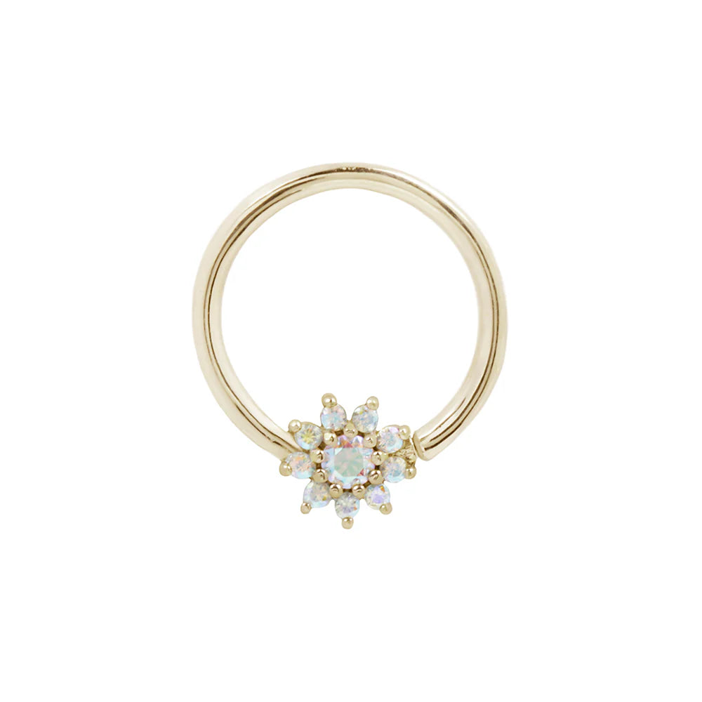 ELOISE + MERCURY MIST TOPAZ - SEAM RING *PRE-ORDER* Buddha Jewelry