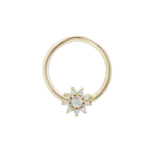 ELOISE + MERCURY MIST TOPAZ - SEAM RING *PRE-ORDER* Buddha Jewelry