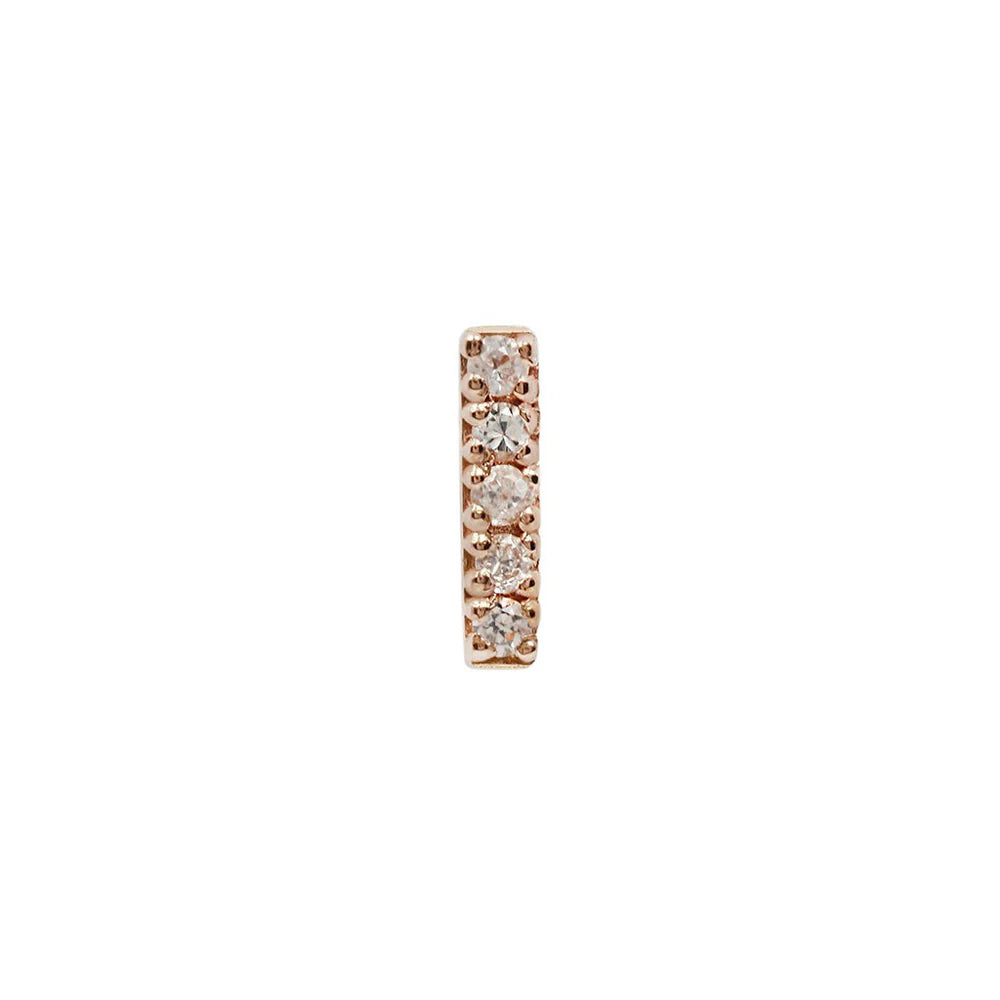 ROWE + WHITE SAPPHIRE - THREADLESS END *PRE-ORDER* Buddha Jewelry