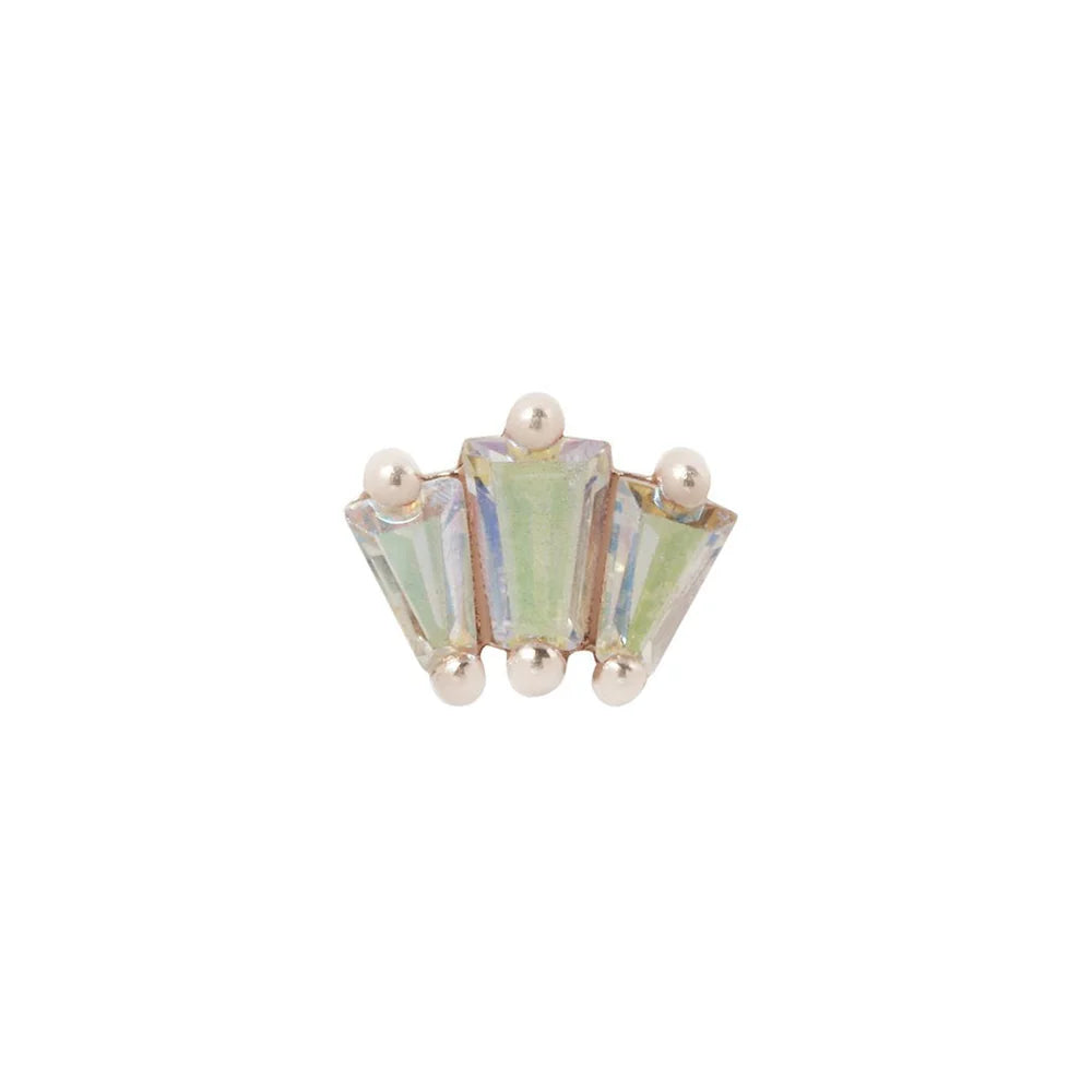 GEMMA TRIOS + MERCURY MIST TOPAZ - THREADLESS END *PRE-ORDER* Buddha Jewelry