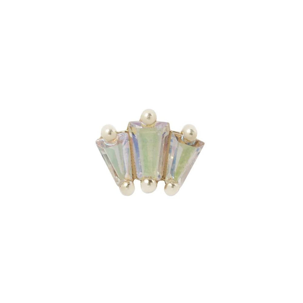 GEMMA TRIOS + MERCURY MIST TOPAZ - THREADLESS END *PRE-ORDER* Buddha Jewelry