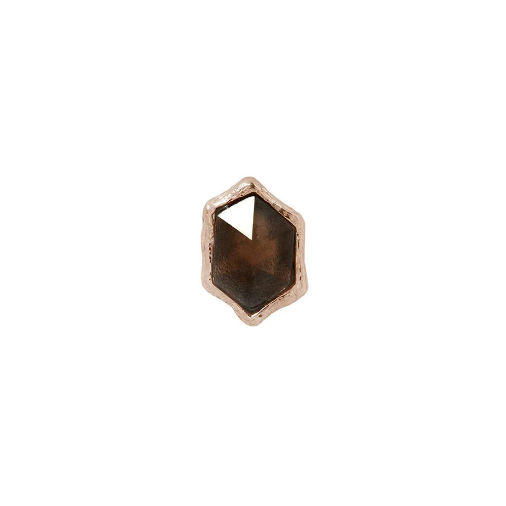 PUMP UP THE VOLUME + SMOKY QUARTZ - THREADLESS END *PRE-ORDER* Buddha Jewelry