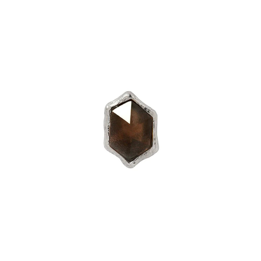 PUMP UP THE VOLUME + SMOKY QUARTZ - THREADLESS END *PRE-ORDER* Buddha Jewelry