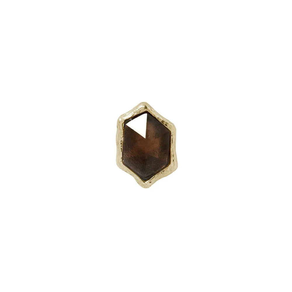 PUMP UP THE VOLUME + SMOKY QUARTZ - THREADLESS END *PRE-ORDER* Buddha Jewelry
