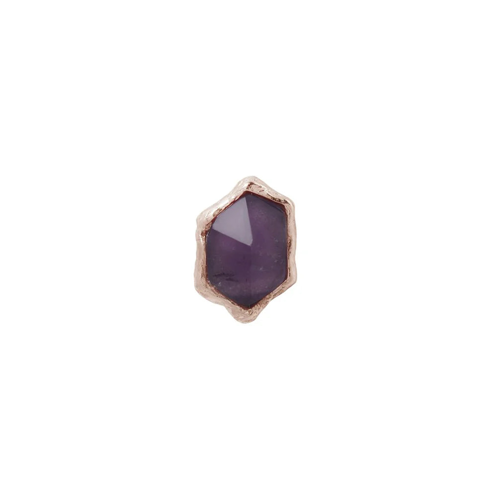 PUMP UP THE VOLUME + AMETHYST - THREADLESS END *PRE-ORDER* Buddha Jewelry
