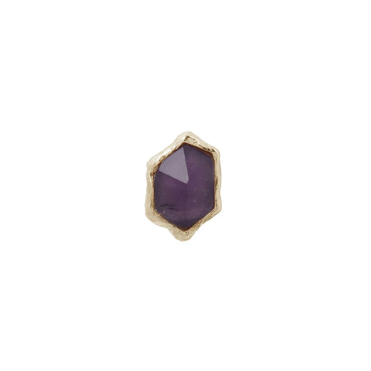 PUMP UP THE VOLUME + AMETHYST - THREADLESS END *PRE-ORDER* Buddha Jewelry