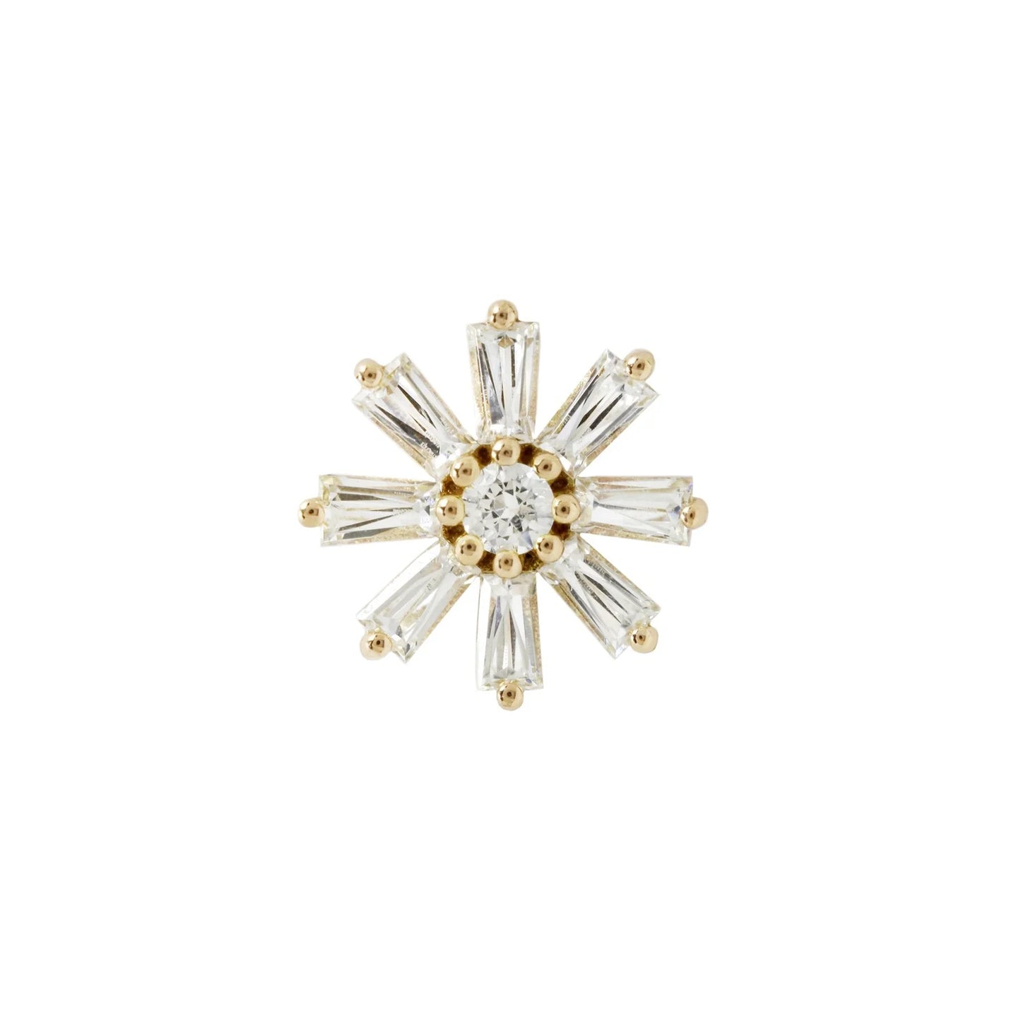 DELIAH BAGUETTE FLOWER - THREADLESS END *PRE-ORDER* Buddha Jewelry