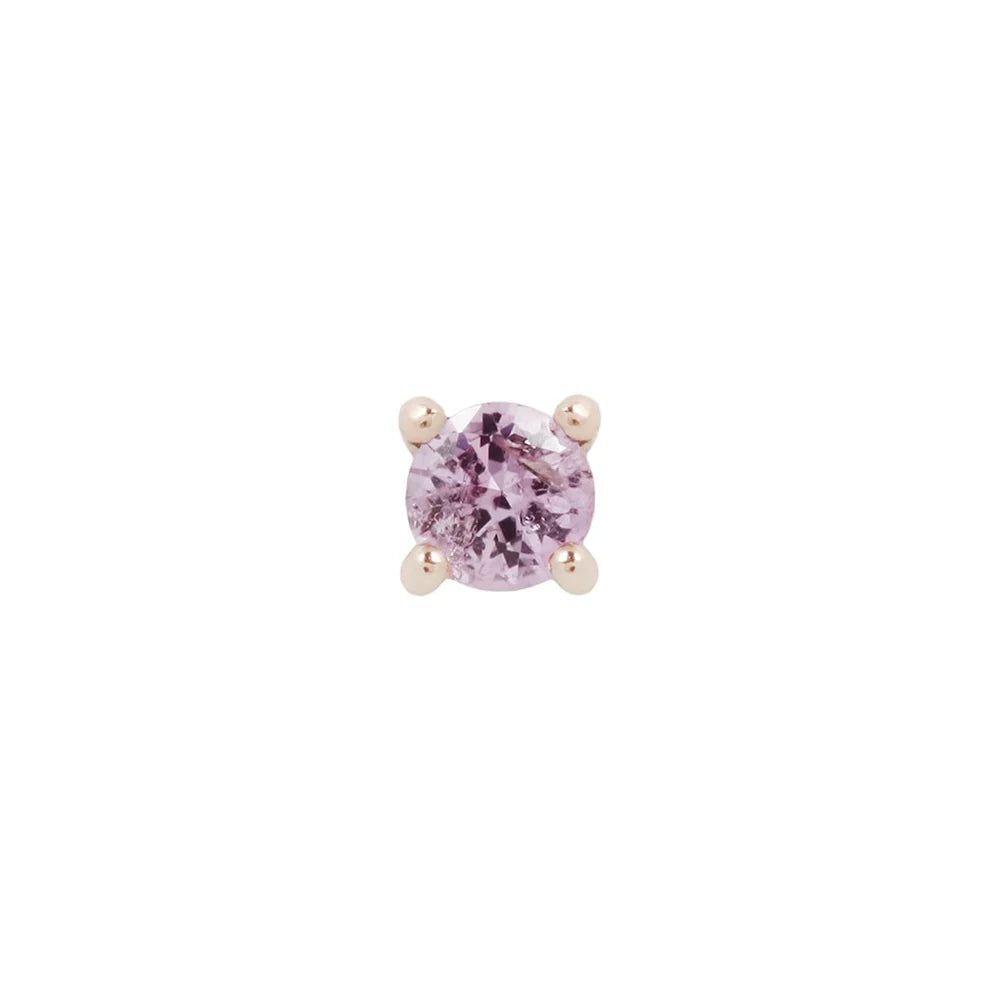 PINK SAPPHIRE PRONG - THREADLESS END *PRE-ORDER* Buddha Jewelry